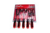 Milwaukee screwdriver set with magnetic tips aiding fastener pickup