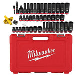 Milwaukee Shockwave 43pc case keeps sockets organized and protected.