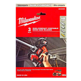 Milwaukee sub-compact band-saw blade 18tpi for fast metal cuts in tight spaces.
