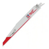 Milwaukee The Ax 9-inch blade delivers precise plunge cuts in tight spaces.