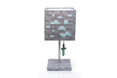Minecraft Diamond Ore Block Lamp provides ambient lighting for gaming rooms