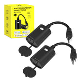 Minoston outdoor smart plug 2-pack mounted for versatile outdoor power