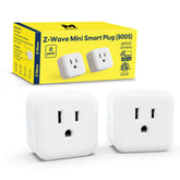 Minoston Smart Plug close-up showing 800 series chip for stronger wireless performance.