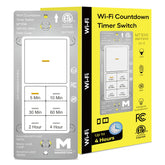 Minoston WiFi timer switch front view with LED indicators for quick night access