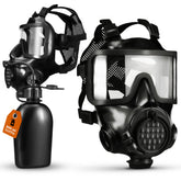 Mira Safety CM-8M full-face mask front view showing visibility and fit.
