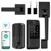 Miuedo WiFi smart lock front door set enables convenient keyless access.
