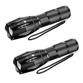 Miular 2-pack tactical flashlight front view, rugged aluminum build for outdoor reliability.
