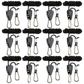 MIVIDE rope clip hanger with 8ft rope offers versatile mounting and quick adjustments.