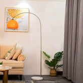 MIXL Orange Arc Lamp with acrylic shade for soft, glare-free light during reading