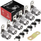 MKING 6-pack 90 cam lock 7/8 in with durable zinc alloy body for secure panels.