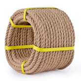 MKMJ jute rope half-inch 50 ft showing strong and durable construction for crafts and outdoor projects