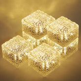 MLKNK Solar Brick Lights illuminate pathways with a warm glow for safer nights