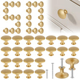 MLYNZXJSY gold round cabinet knob on a modern cabinet, rustproof and durable.