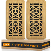 MMFSF floor vent cover 4x10 demonstrates precise fit for standard openings and durable finish.