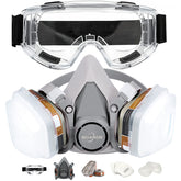 MOARON half-face cover set side view offering comfortable fit for painting tasks.