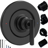 Modoo t2901bl valve trim in matte black for a sleek bathroom upgrade with durable finish