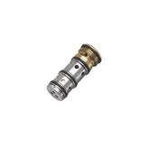 Moen 1423 balancing spool front view in chrome, stabilizes water temperature.