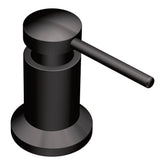 Moen 3942BL matte black deck-mounted dispenser front view