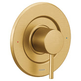 Moen Align brushed gold shower handle offers cohesive bath upgrade