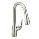 Moen Arbor faucet in Spot Resist Stainless finish resists fingerprints and water spots.