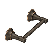 Moen Ashville pivoting paper holder shows elegant, coordinated Ashville collection for cohesive bathroom styling