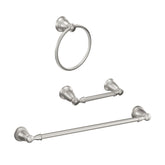 Moen Banbury 24-inch towel bar adds organized style to your bath.