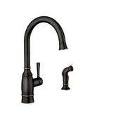 Moen Noell Mediterranean Bronze finish adds timeless charm to any kitchen.