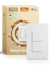 MOES smart double switch wiring setup for easy installation and reliable control.
