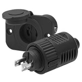 Moestoont 40A trolling motor plug and receptacle assembly for secure marine power connections