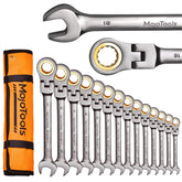 MoJoTools flex-head 8mm wrench enables tight-space access for automotive tasks.