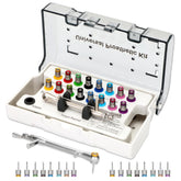 Mokemok dental implant torque wrench set assembled for efficient restorations.