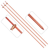 MOKIKUBA grounding rod 4ft ready for outdoor installation and reliable grounding.