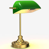 MOKOQI Green Bankers Desk Lamp on a desk for cordless task lighting