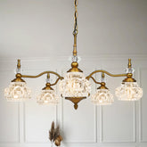 Montex vintage pendant light closeup showing gold brass finish for elegant illumination