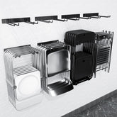 MOOMSINE folding chair storage rack wall mount for easy garage organization