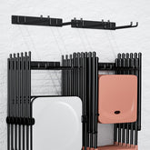 MOOMSINE garage tool organizer wall mount keeps garage gear neatly stored.