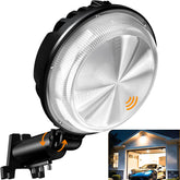 MOONTIP dusk-to-dawn light on a pole delivers hands-free security illumination.