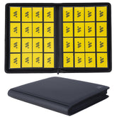 MORABTO Card Binder front cover in black protects your collection during transport