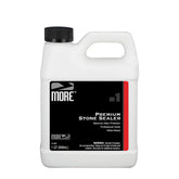 MORE Premium Stone Sealer bottle pour demonstrating easy application on stone surfaces.