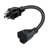 Morec NEMA adapter cord with 5-15P plug and 6-20R receptacle for 120V use