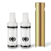Mornwaen 1224 cartridge kit front view for two-handle faucets, supports leak-free replacement.