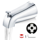 Mornwaen bathtub faucet diverter chrome for tub-to-shower switching.