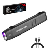 Mossy Oak rechargeable EDC flashlight with 1200 lumens for bright visibility in emergencies.