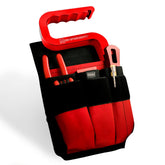 Motis Fire Pocket Organizer pouch front compartments showing tool layout and accessibility.