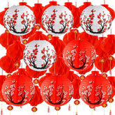Mototo white 12-inch cherry blossom lantern for soft spring glow