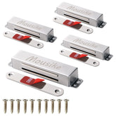 Mousike magnetic door catch with 90 lb hold secures cabinet doors