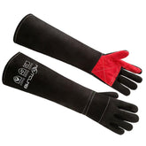 MOUTCLMB long welding gloves provide forearm protection during welding tasks.