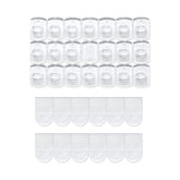 Movelyst 100 mini clear light clips on wall enable tidy, damage-free hanging of lights.