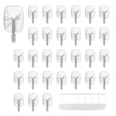 MOVELYST 30 small hooks mounted on tile provide damage-free storage for lightweight items