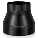 Moxweyeni 8-to-6 inch stove pipe reducer, front view, compact high-heat duct adapter.